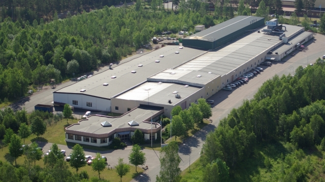 The LEIAB factory Aerial photo of the LEIAB factory